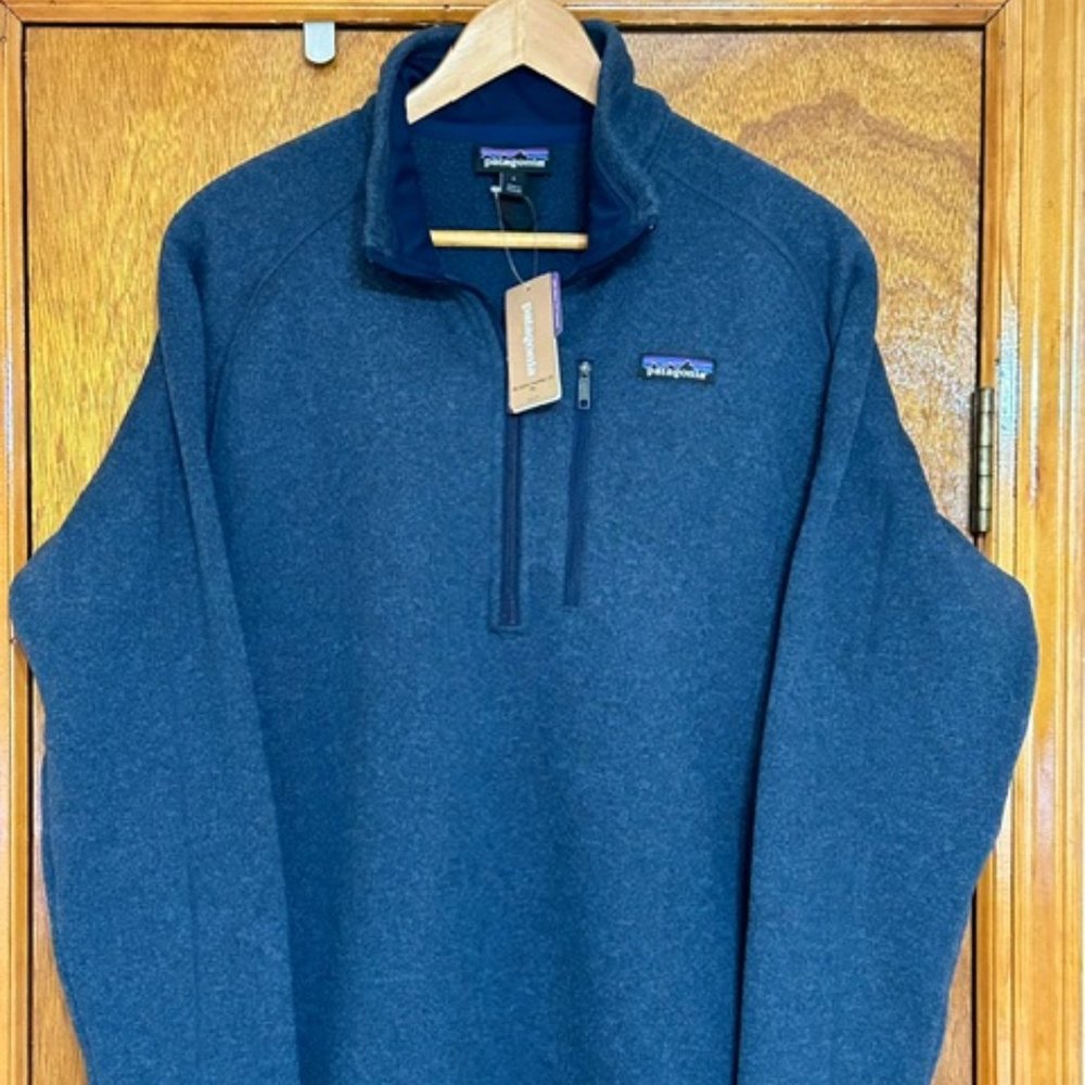 Men's Patagonia Better Sweater 1/4 Zip  Classic Navy Large